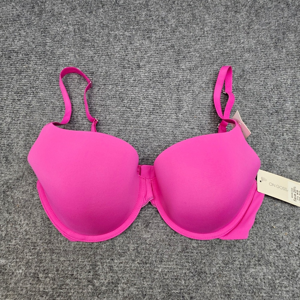 On Gossamer T-Shirt Bra Women 32DD Rose Violet Sleek Micro G3200 New Underwired